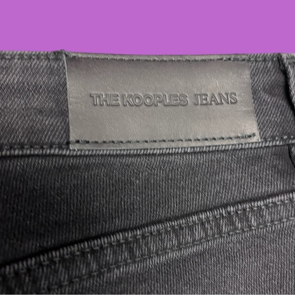 NWOT‼️The Kooples tapered relaxed fit jeans in black vintage wash. Size 27 👖 - Picture 10 of 11